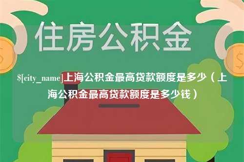 新余上海公积金最高贷款额度是多少（上海公积金最高贷款额度是多少钱）